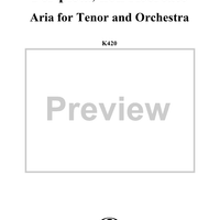Aria for Tenor and Orchestra: "Per pietà, non ricercate", K. 420 - Full Score