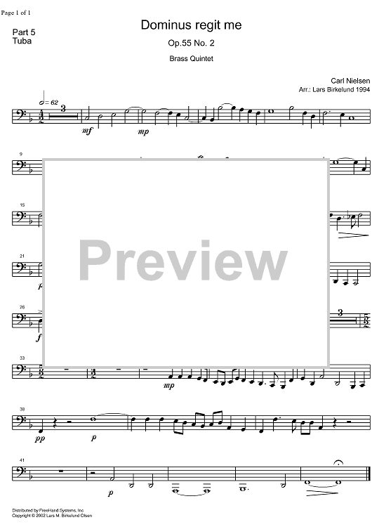 Dominus regit me Op.55 No. 2 - Tuba