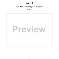 Idomeneo, rè di Creta, Act 3, No. 31 "Torna la pace al core" - Full Score