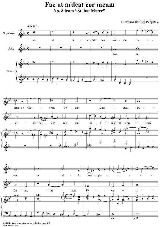 Stabat Mater, No. 8: Fac ut ardeat cor meum