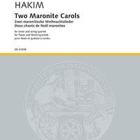 Two Maronite Carols - Score and Parts