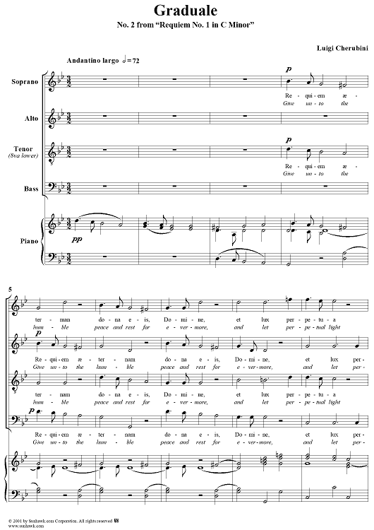 Graduale, No. 2 from "Requiem No. 1 in C Minor"