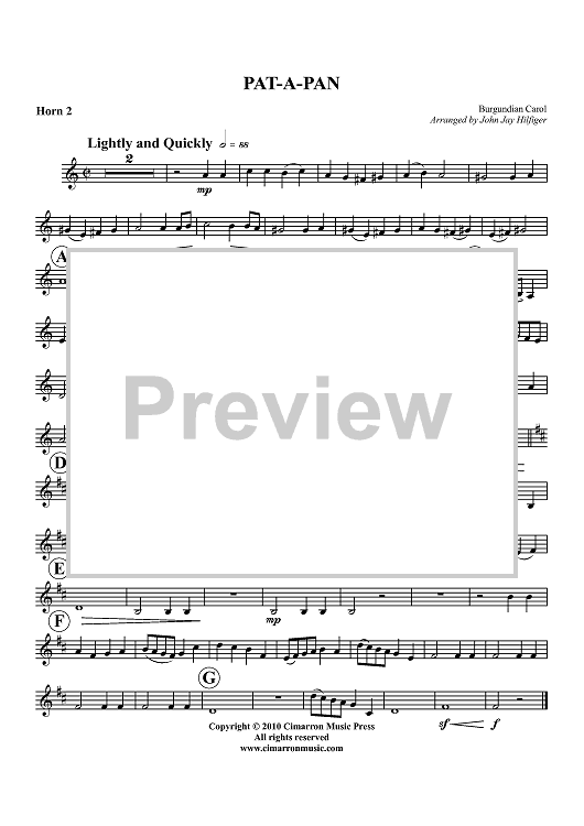 Pat-A-Pan - Horn 2 in F