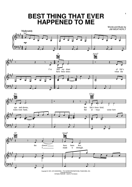 Best Thing That Ever Happened To Me