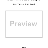 Suite No. 1 in F Major from "Pieces en Trio" Book 2 - Cello/Bassoon