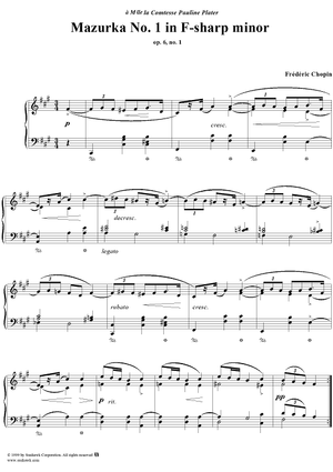 No. 1 in F-sharp Minor, Op. 6, No. 1
