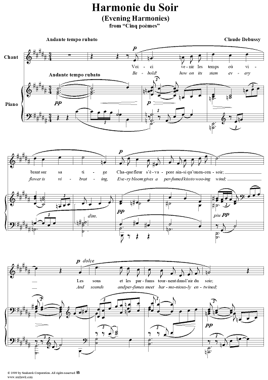 No. 2: Harmonie du Soir