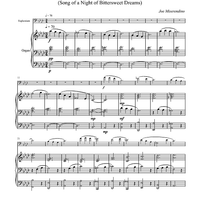 Canzone di notte dei sogni agrodolci - Organ Score