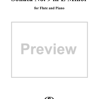 Sonata No. 9 in E Minor - Piano