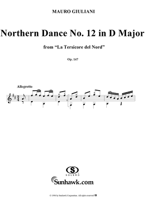 Northern Dance No. 12 in D major - From "La Tersicore del Nord" Op. 147