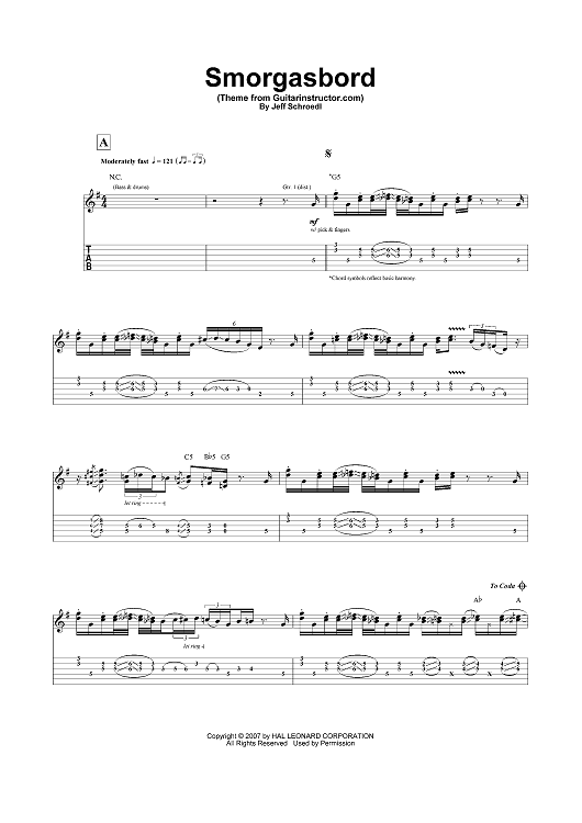 Smorgasbord (Theme from Guitarinstructor.com)