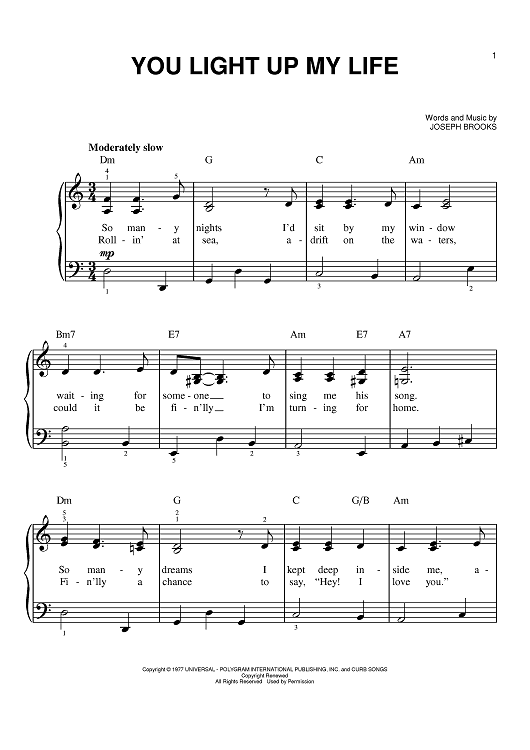 You Light Up My Life