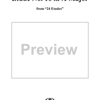 Twenty-Four Etudes, op. 48, no. 16 in A major