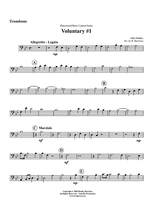 Voluntary #1 - Trombone