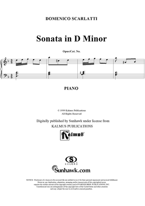 Sonata in D minor - K32/P14/L423
