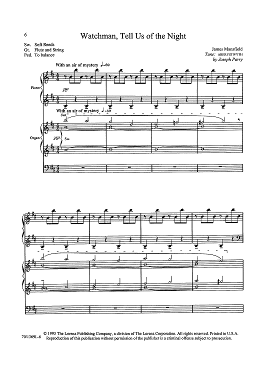 Watchman, Tell Us of the Night