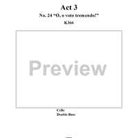 Idomeneo, rè di Creta, Act 3, No. 24 "O, o voto tremendo!" - Full Score
