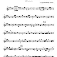 Hallelujah Chorus - from The Messiah - Part 2 Clarinet in Bb