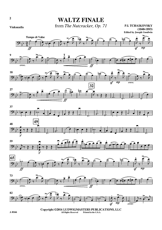 Waltz Finale from The Nutcracker, Op. 71 - Violoncello