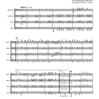 Wedding March - For Tuba-Euphonium Quartet - Score