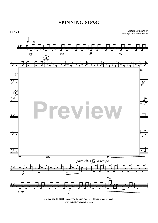 Spinning Song - Tuba 1