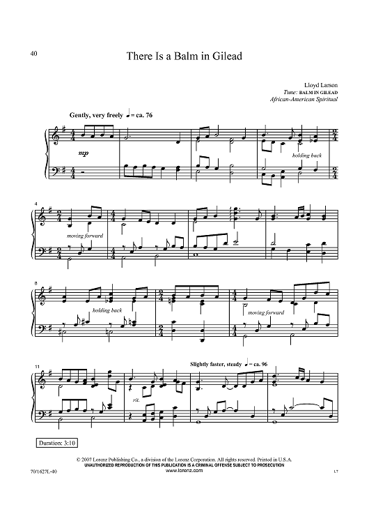 There Is a Balm in Gilead