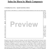 Lift: Solos For Horn By Black Composers - Piano Accompaniment