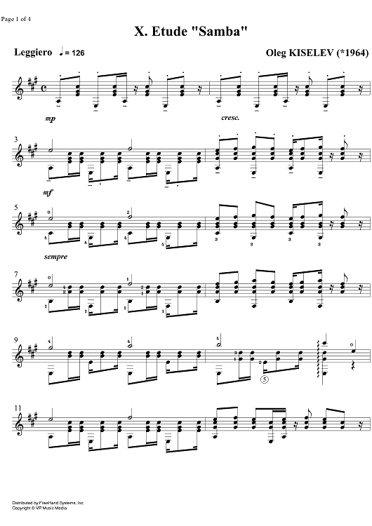10 Etude Samba