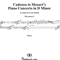 Piano Concerto no. 20 in D minor: Movement 3, Cadenza