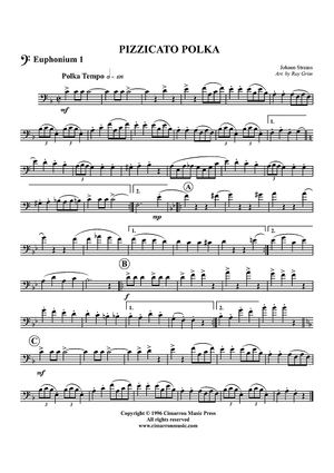 Pizzicato Polka - Euphonium 1 BC/TC