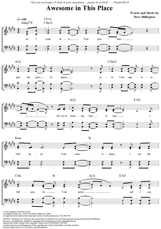 Awesome in This Place