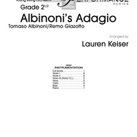 Albinoni's Adagio - Score
