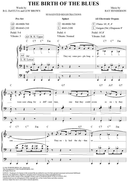 The Birth of the Blues