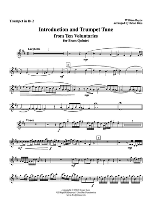 Introduction and Trumpet Tune from Ten Voluntaries - Trumpet 2