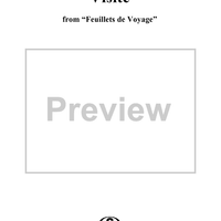Visite, No. 2 from "Feuillets de Voyage", Op. 26, Book 1