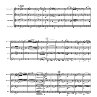 Adagio from "String Quartet 7" - Score