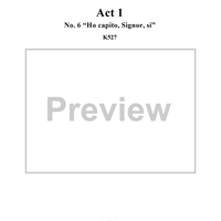 "Hò capito, Signor, si", No. 6 from "Don Giovanni", Act 1, K527 - Full Score