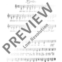 Deutsche Bauernmesse - Choral Score