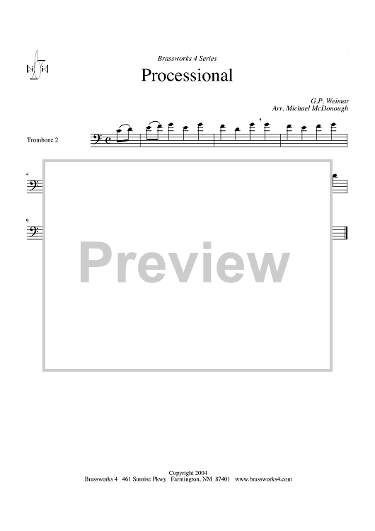 Processional - Trombone 2