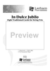 In Dulce Jubilo - Eight Traditional Carols for String Trio - Score