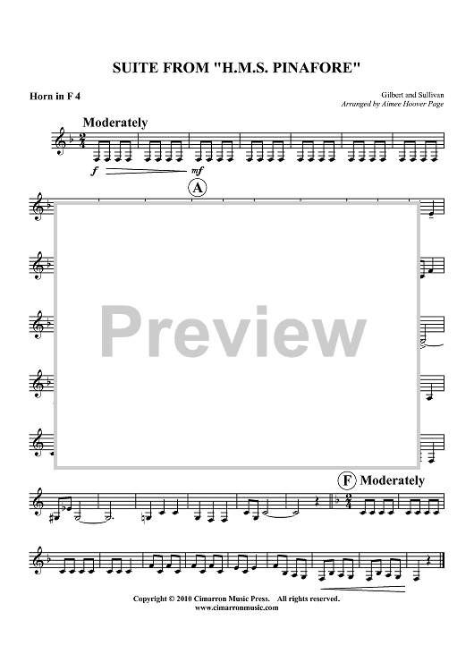 Suite from "H.M.S. Pinafore" - Horn in F 4