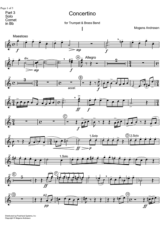 Concertino - Solo Cornet