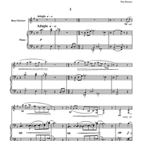 Concerto for Bass Clarinet - Piano Score