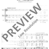 Das Vespergeläut - Les cloches des vêpres - Choral Score