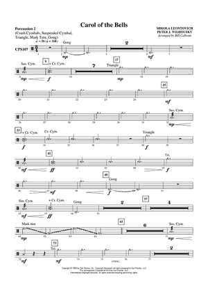 Carol of the Bells - Percussion 2