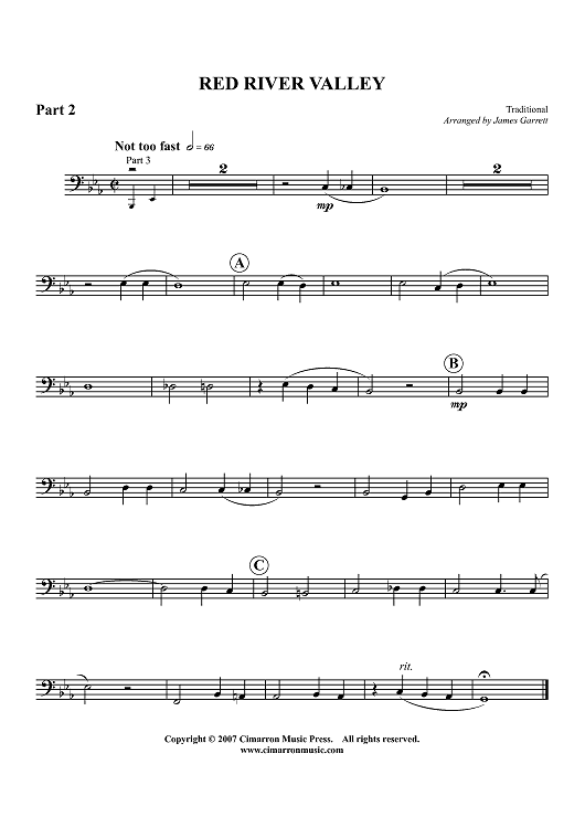 Red River Valley - Tuba/Euphonium 2