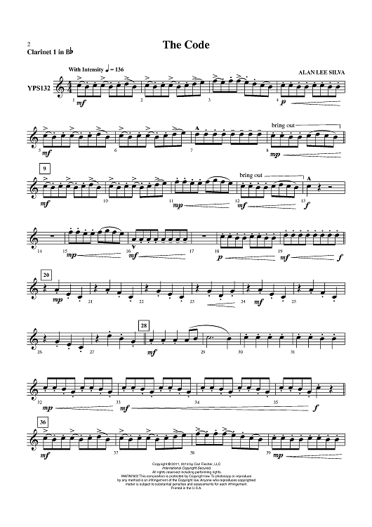 The Code (March) - Clarinet 1 in Bb