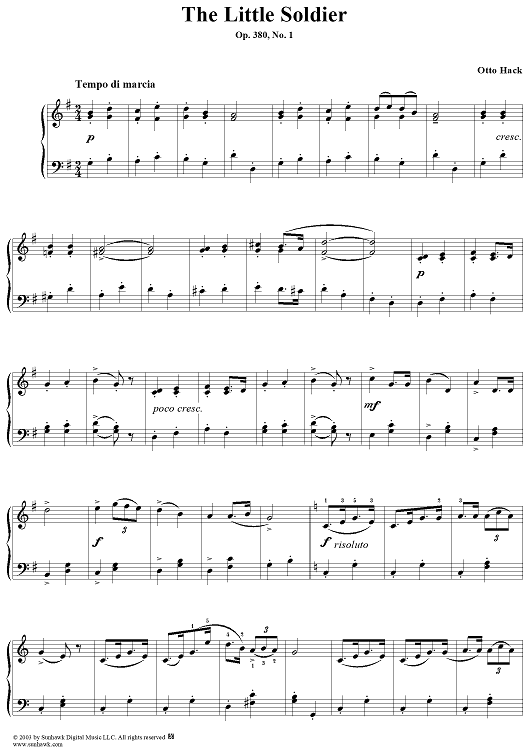 The Little Soldier, Op. 380, No. 1