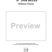 "D" Jam Blues - Score