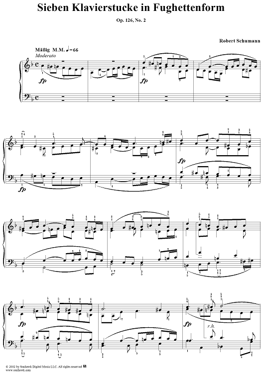 Sieben Klavierstücke, No. 2